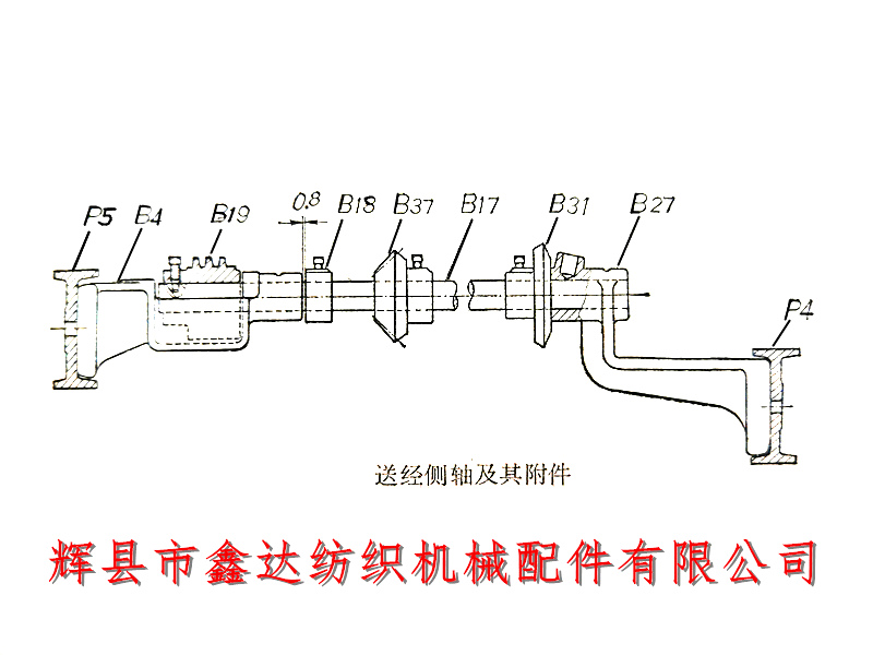 Delivery side shaft and its accessories with delivery accessories